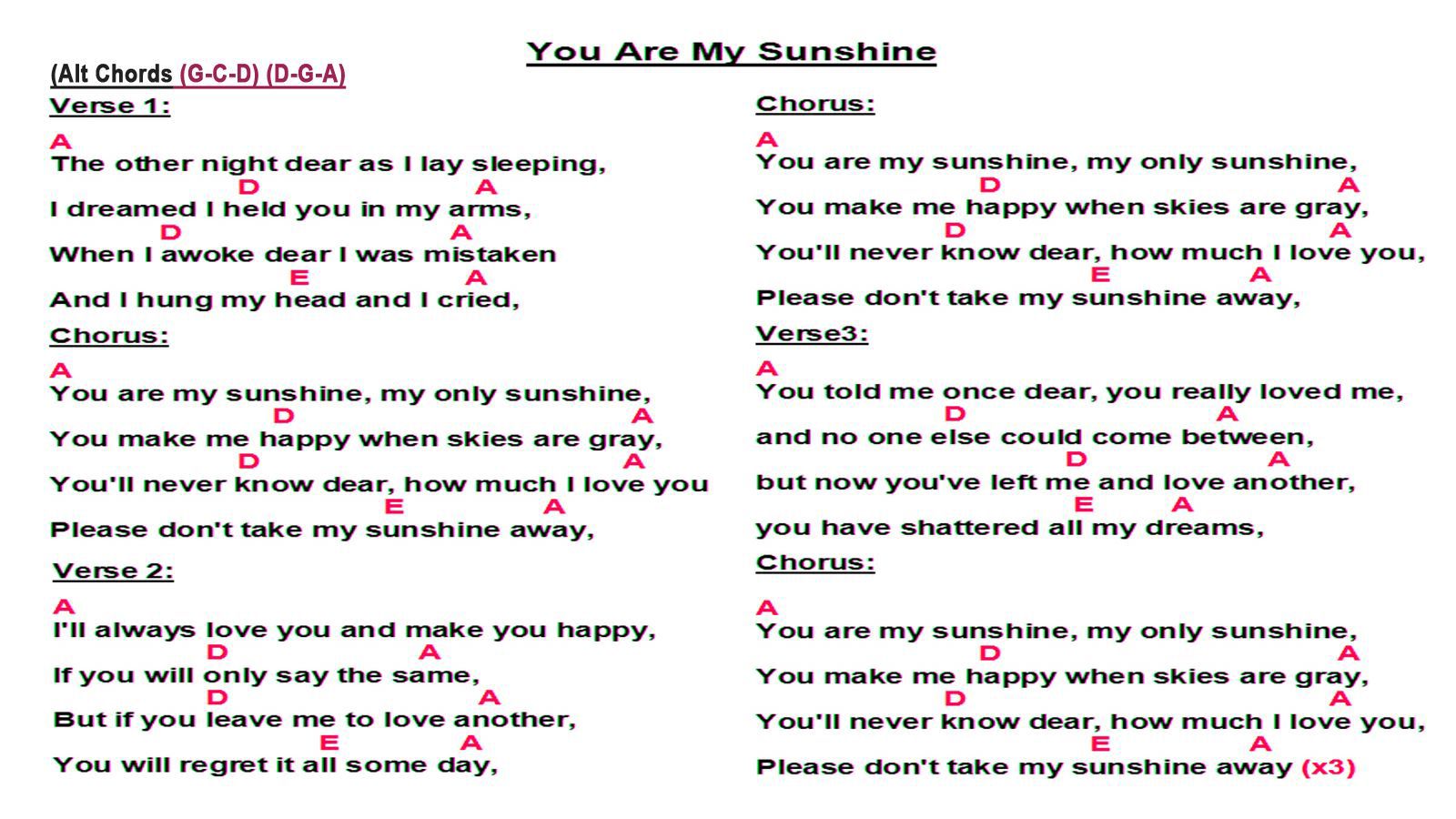 Jimmie Davis – You Are My Sunshine Lyrics