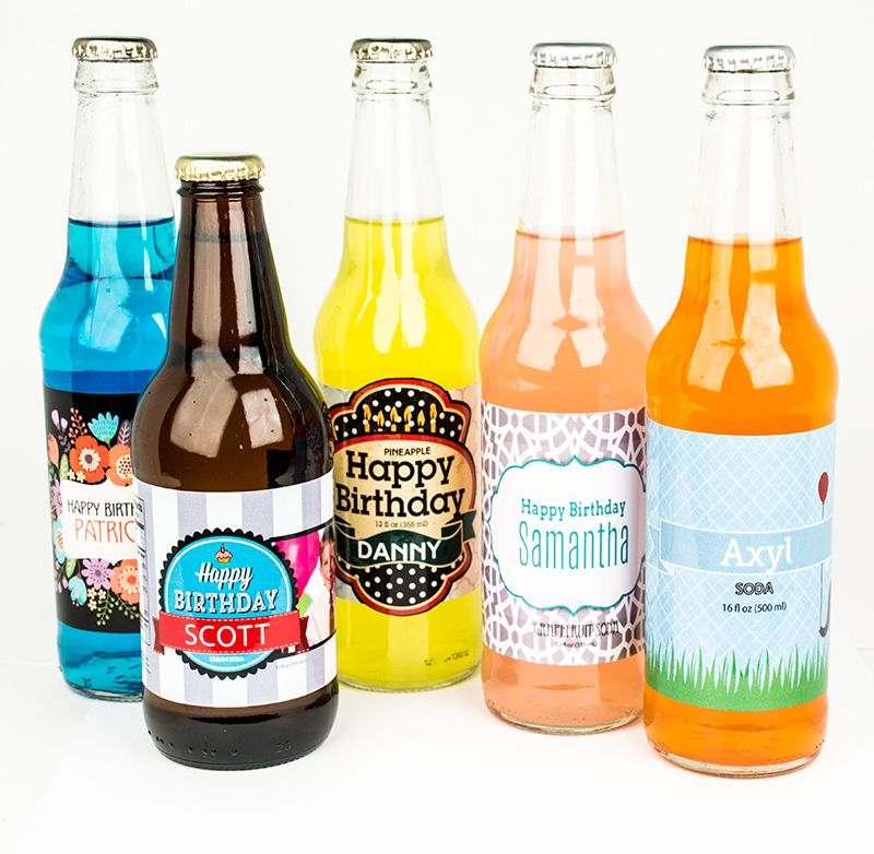 Unique Labels & Stickers for Birthdays | Birthday labels, Sticker labels, Birthday party