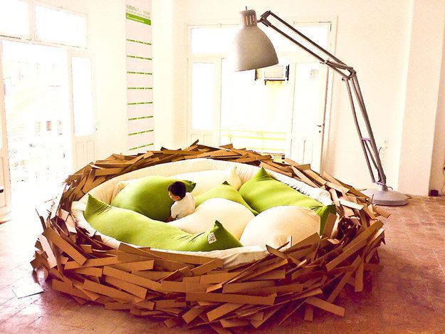 This massive bird’s nest for human chicks.