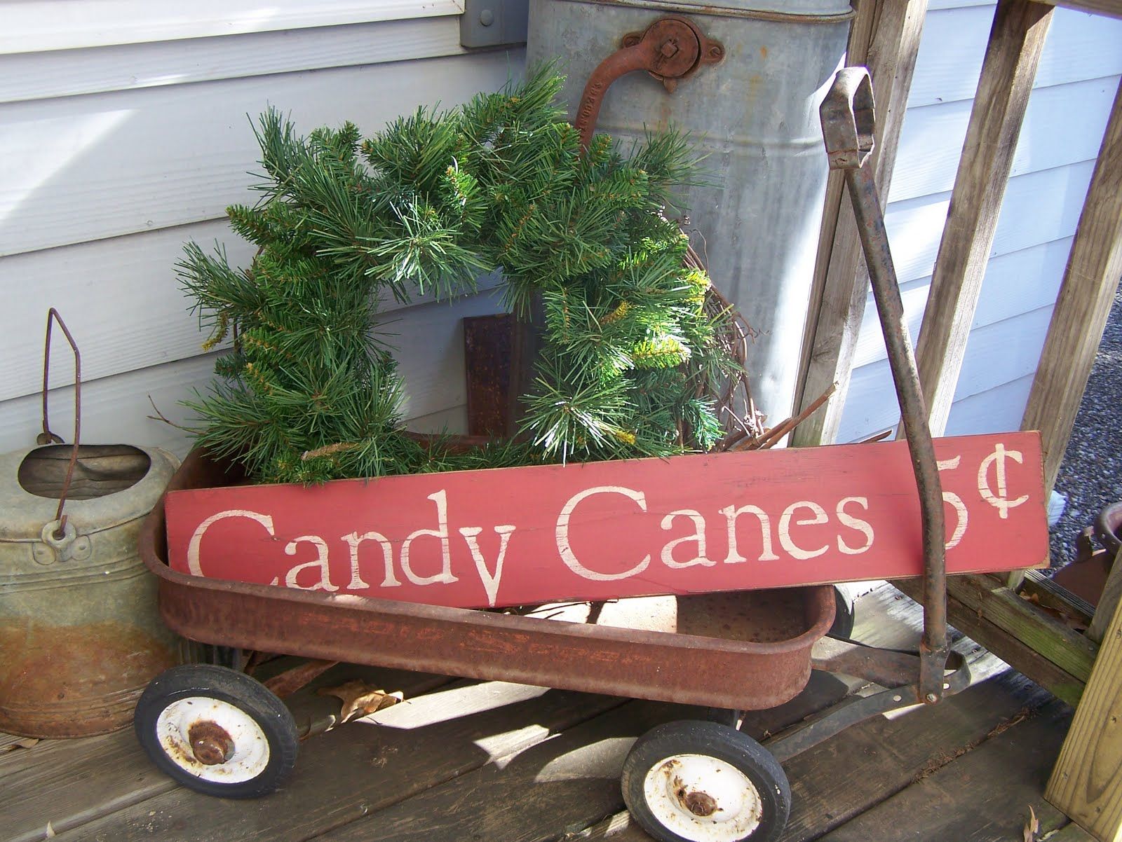 Backdoor Primitives Christmas decorating
