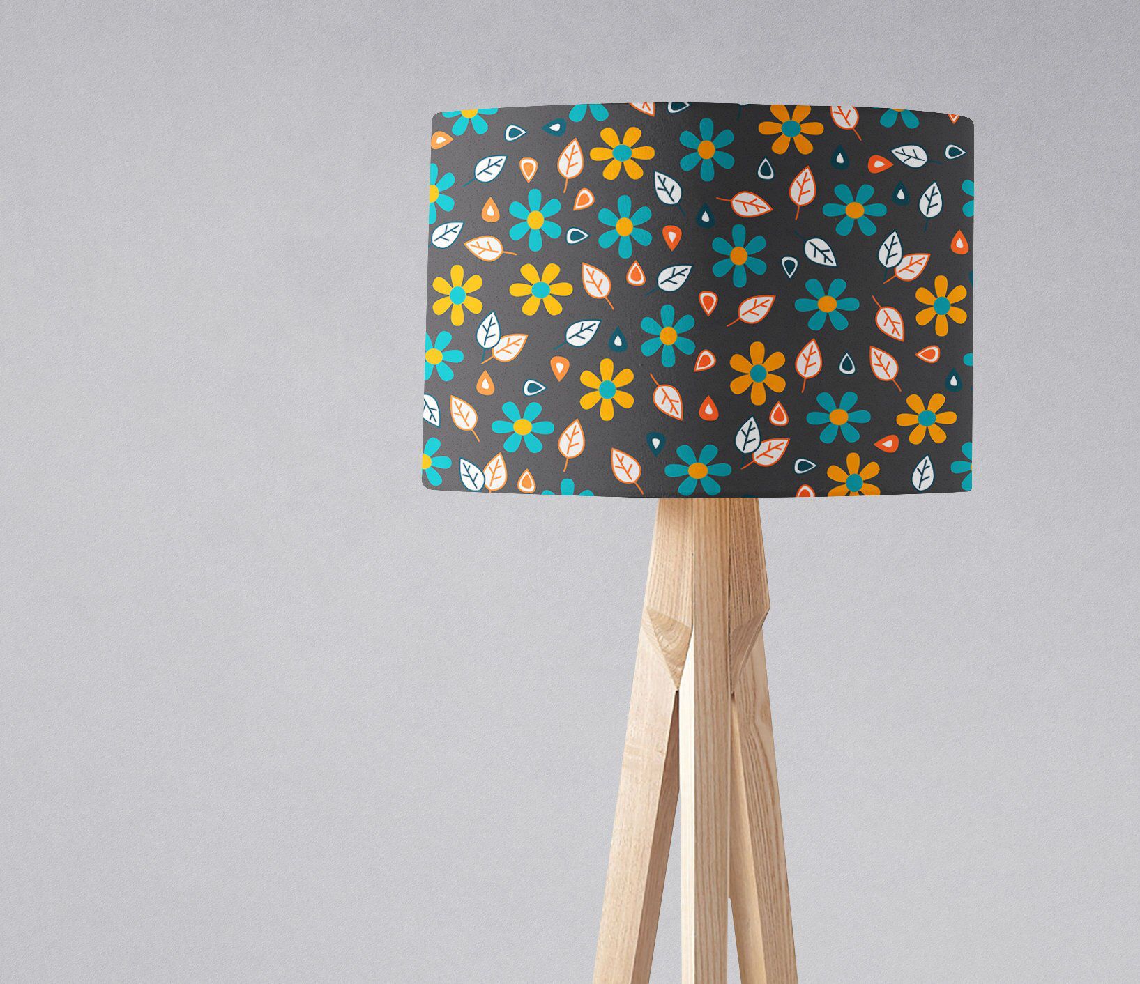 Grey Yellow Bedroom, Grey Floral Lamp, Grey Lampshade, Grey Table Grey Yellow Bedroom, Grey Floral Lamp, Grey Lampshade, Grey Table