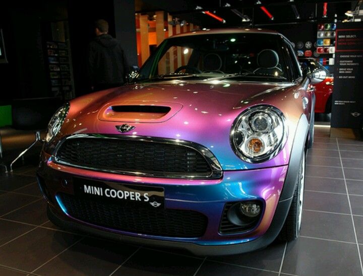 Mini Cooper Rainbow Pearl Paint Cars Mini Cooper S Car