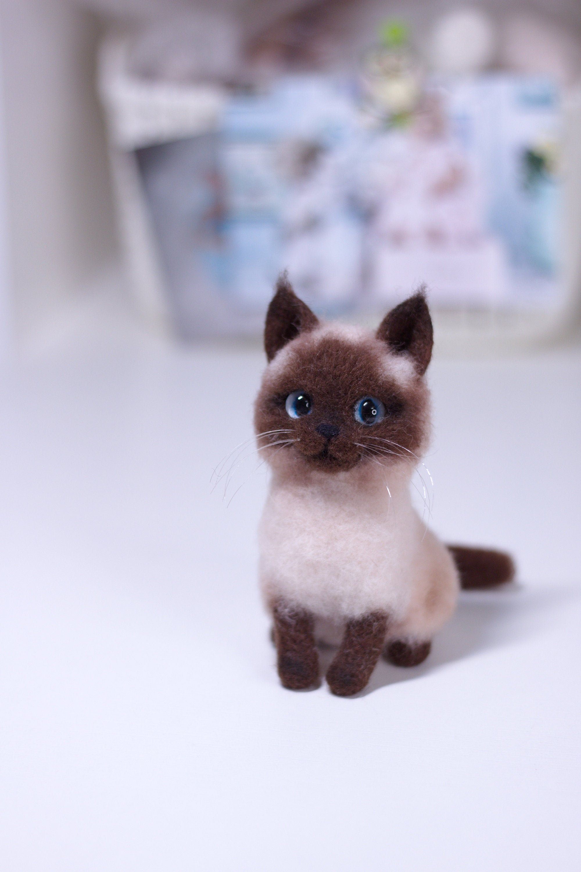 needle felted cat toys