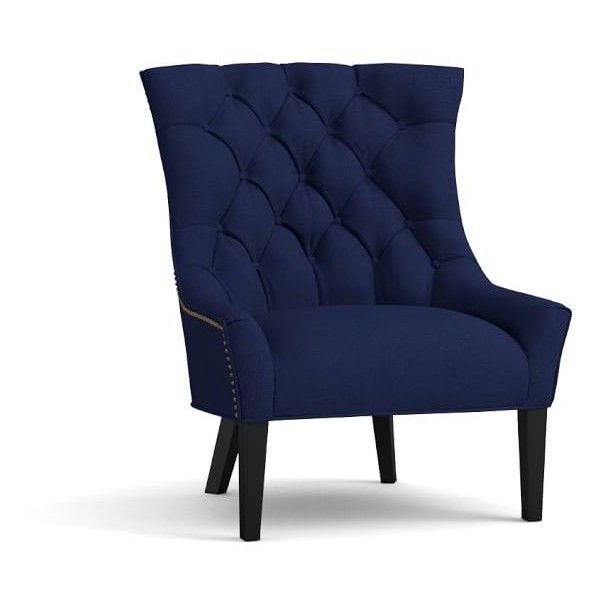 Pottery Barn Hayes Upholstered Tufted Armchair 999 Liked On Pottery Barn Hayes Upholstered Tufted Armchair 999 Liked On Polyvore Featuring Home