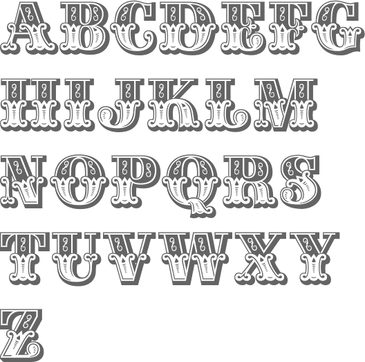 circus ornate fonts