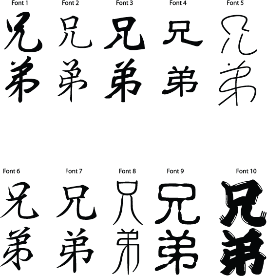 Japanese Kanji Symbol For Brother Disenos Para Tatuajes Patrones Caligrafia Japonesa