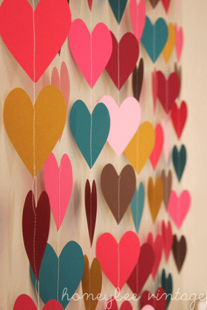 DIY: Paper Heart Wall Art | Diy paper art, Paper hearts, Heart wall art