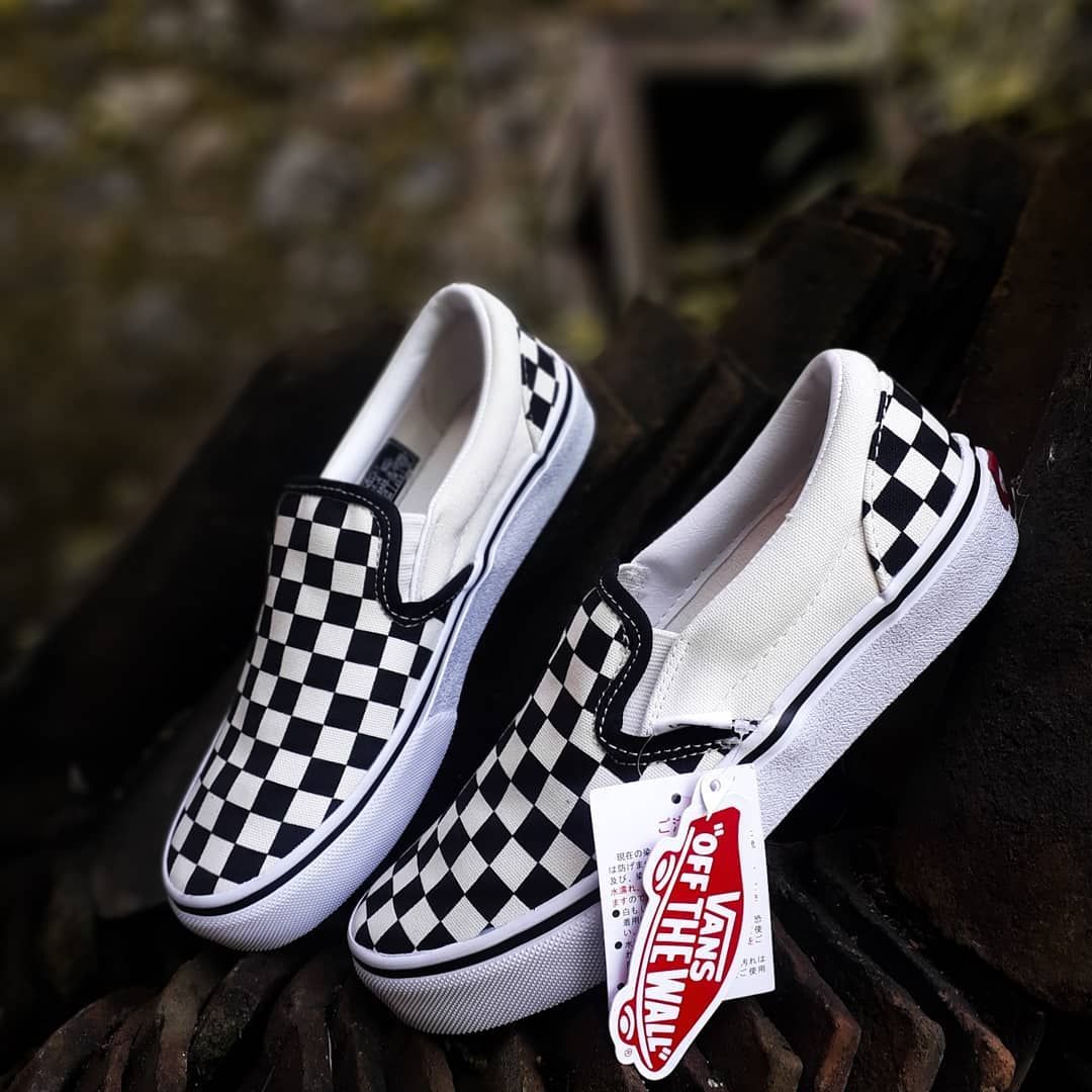 vans slip on checkerboard japan market