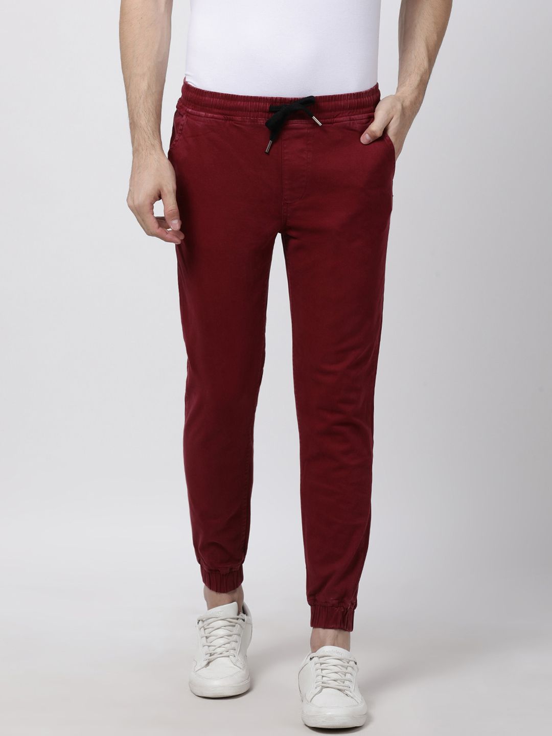 mens maroon joggers