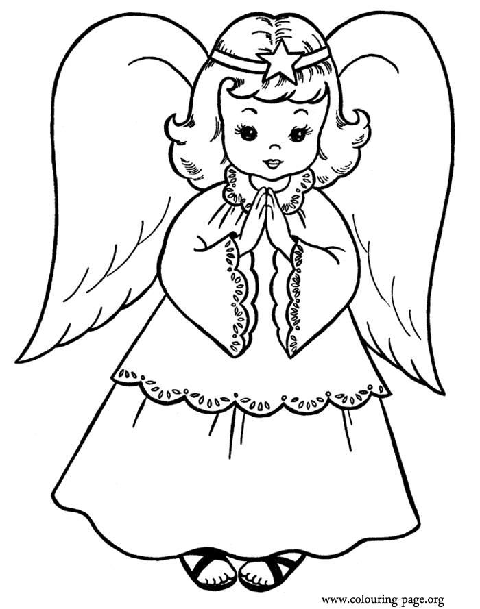 Here is a beautiful Christmas angel! How about to let it