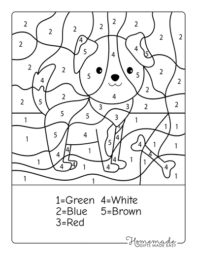 Pets Color By Number Worksheets For Kids Artofit 81c8e6df46ba25ae9fc5500f3148e1d3