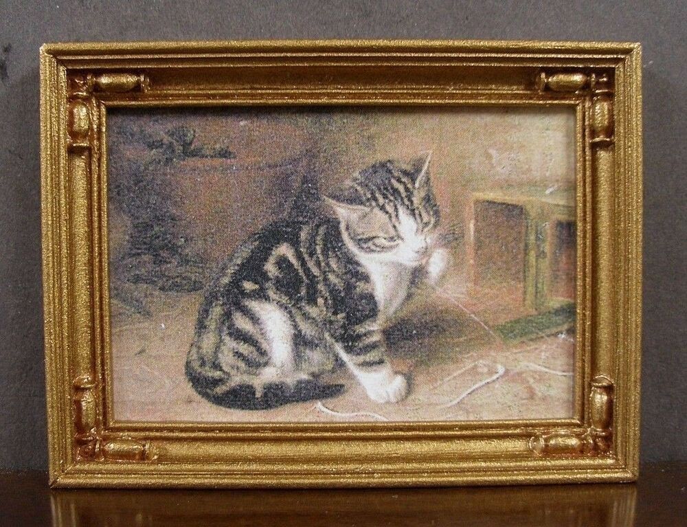 FRAMED PICTURE ~ Jim Coates ~ Dollhouse Miniature ~ 1:12 scale ~ Room Box