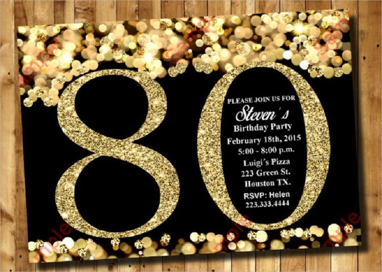 80th birthday invitations templates free invitation ideas 80th birthday invitations templates