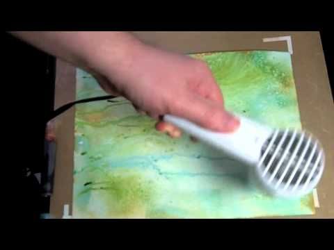 Distress Ink- building layered texture demo