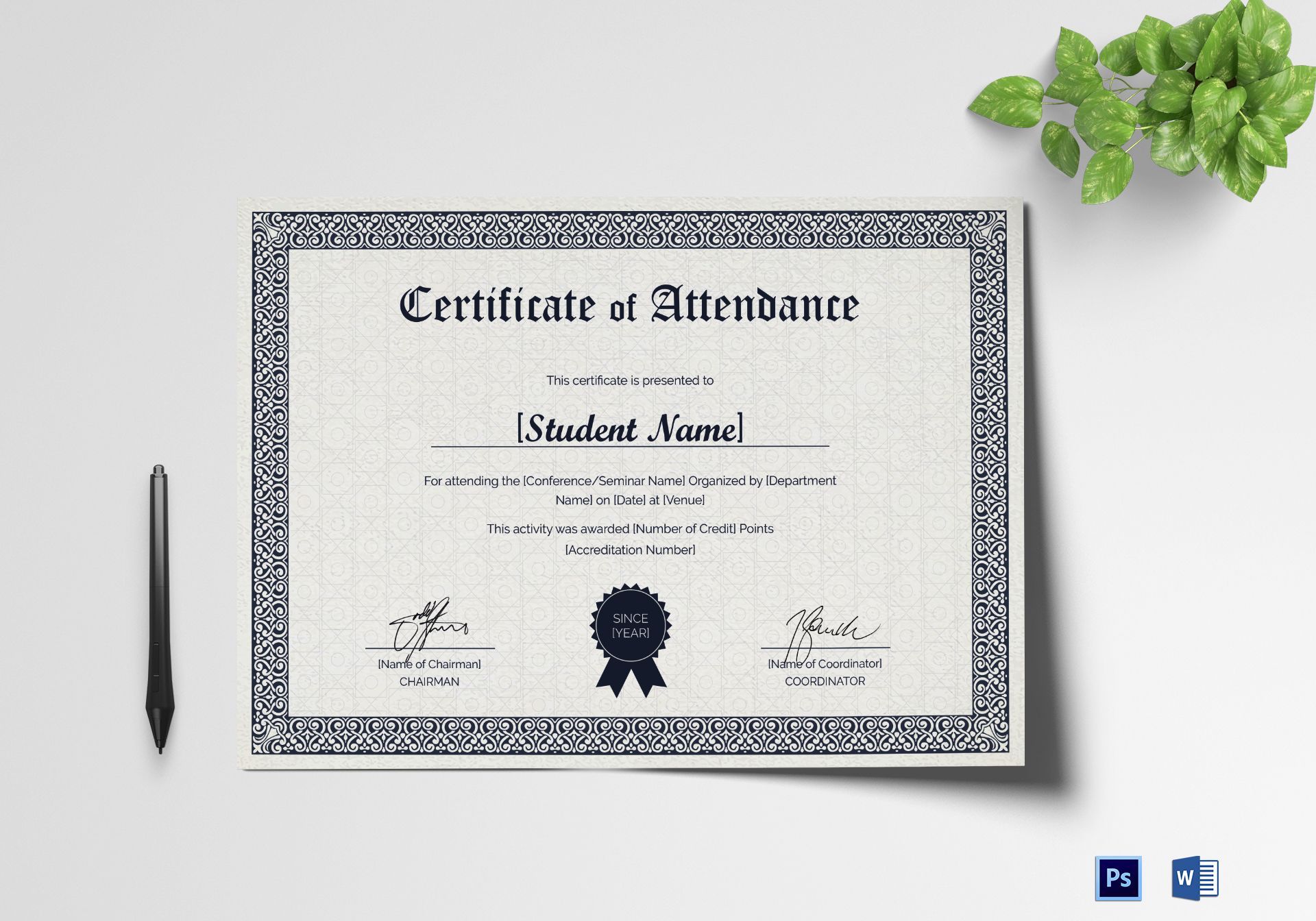 The remarkable Students Attendance Certificate Template In ...