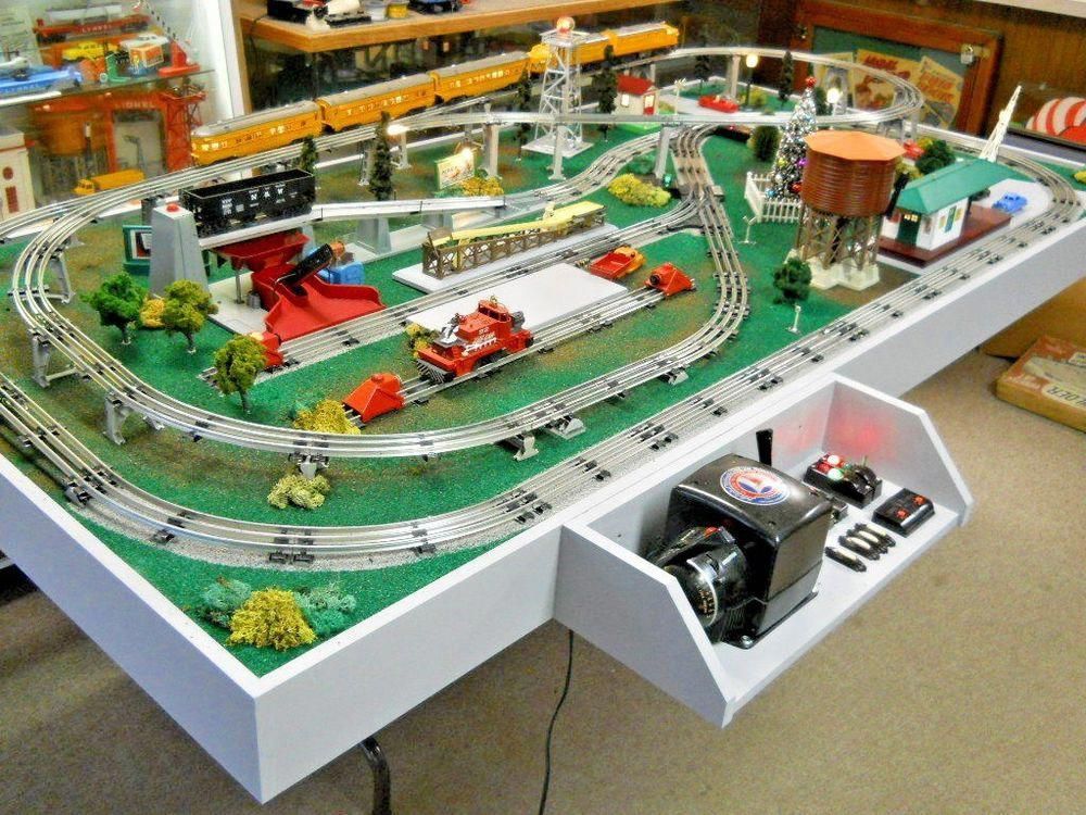 Lionel Postwar Custom 4 X 8 Layout All Original Inspired By D 191 lionel-prewar-260e-o-gauge-train-was-originally-sold-with-blue-710