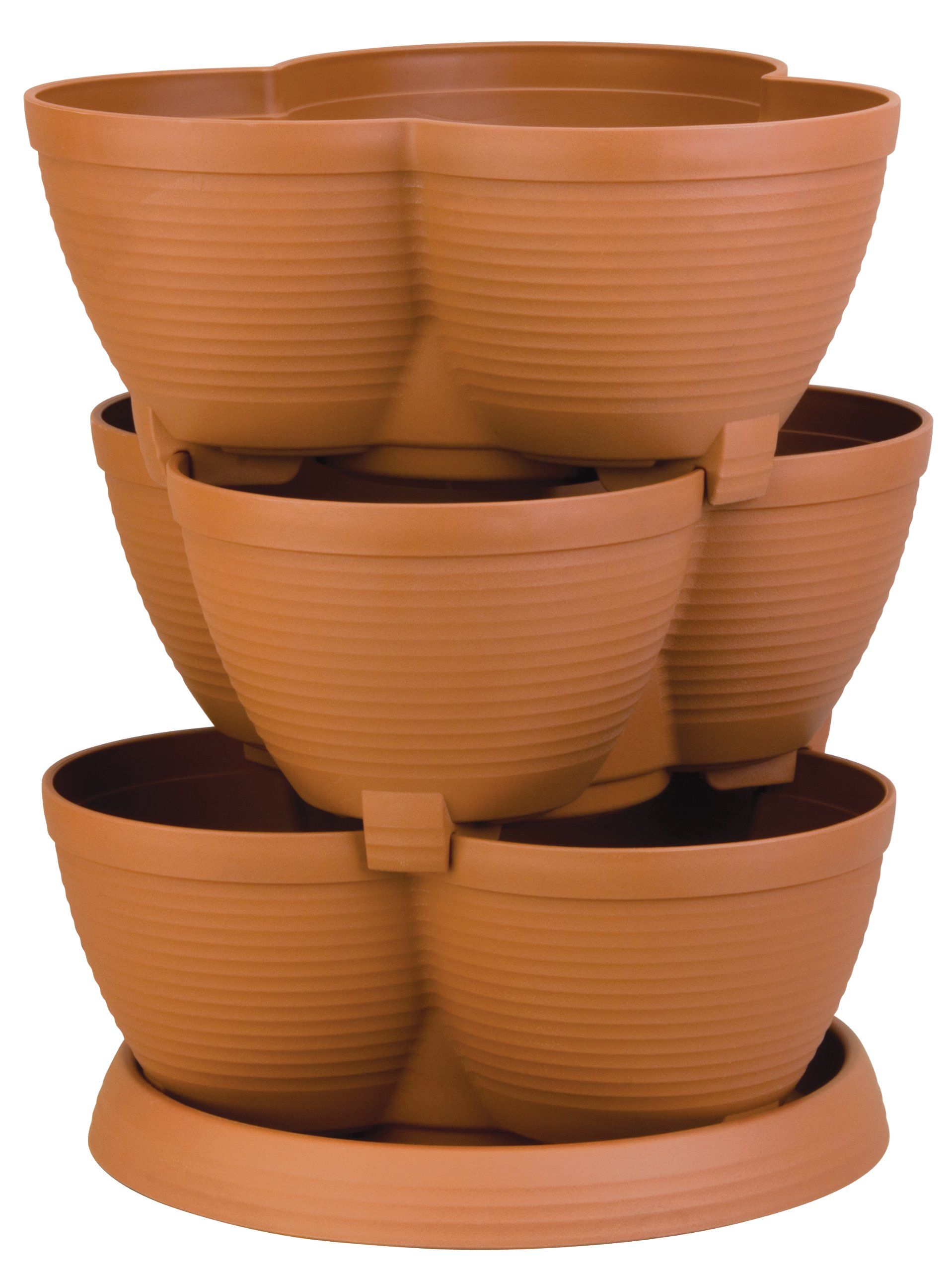 robot check tiered planter stackable planters stacked pots bloem rail planter on robot check tiered planter stackable planters stacked pots pinterest