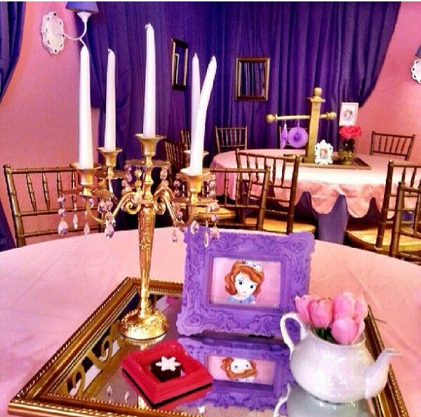 J Sofia The First Birthday Party Taper Candle Party Planning Birthday Candles First