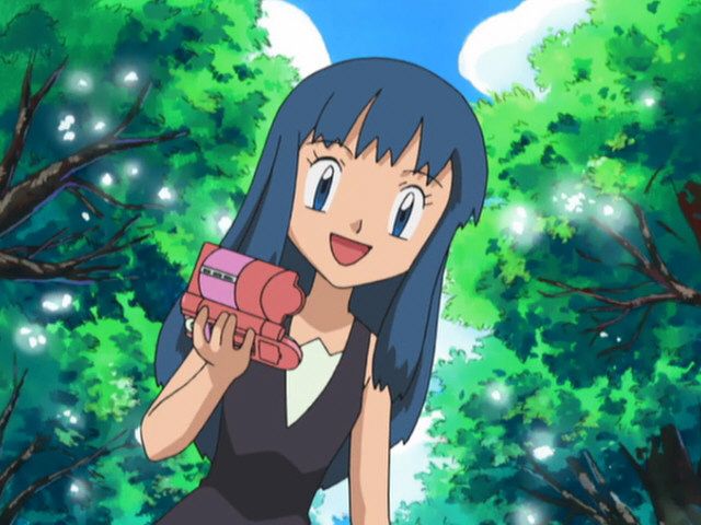 Dawn's Blue Hair in Pokemon - wide 11