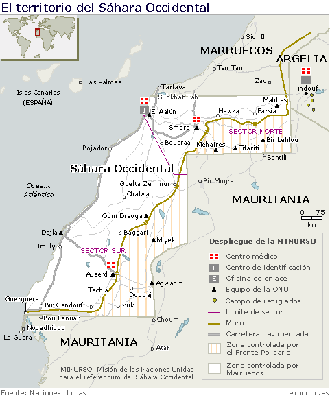 Mapa Del Sahara Occidental Mapa Historico Africa Mapa Geografia E Historia