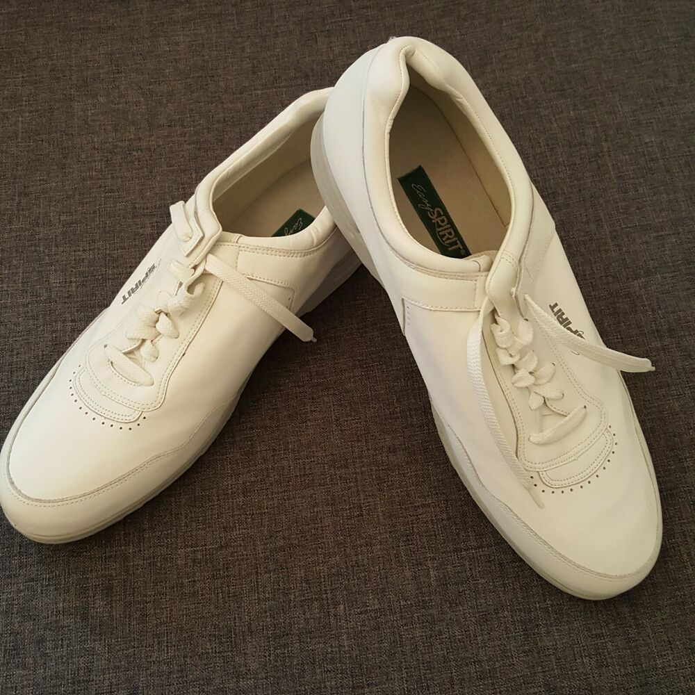 easy spirit white sneakers