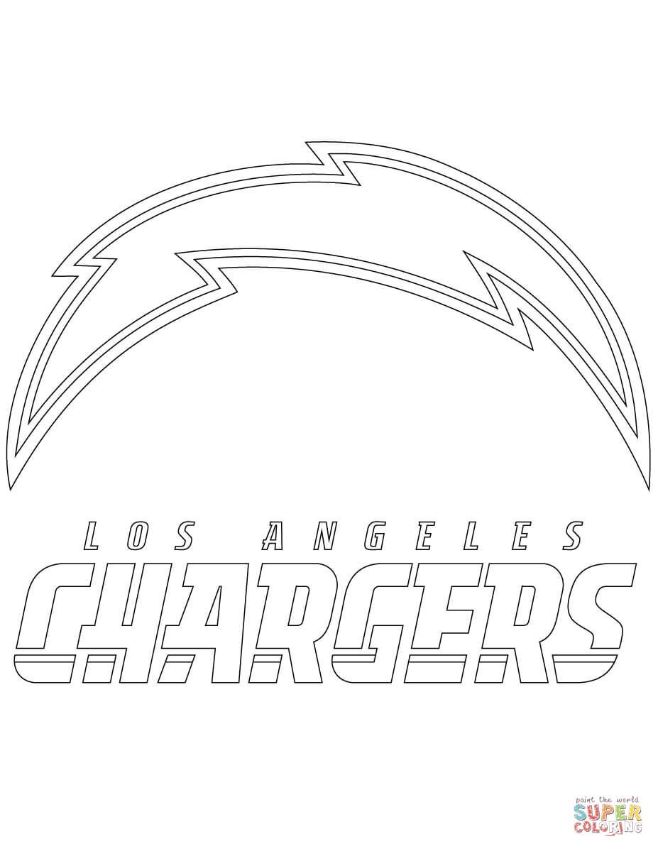 Los Angeles Chargers Logo coloring page Free Printable Coloring Pages