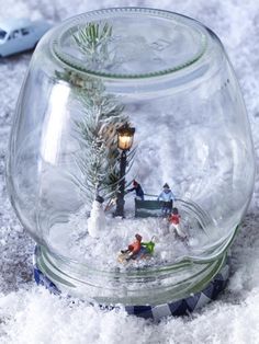 DIY-Tipp: Süße Schneekugeln #weckgläserdekorieren