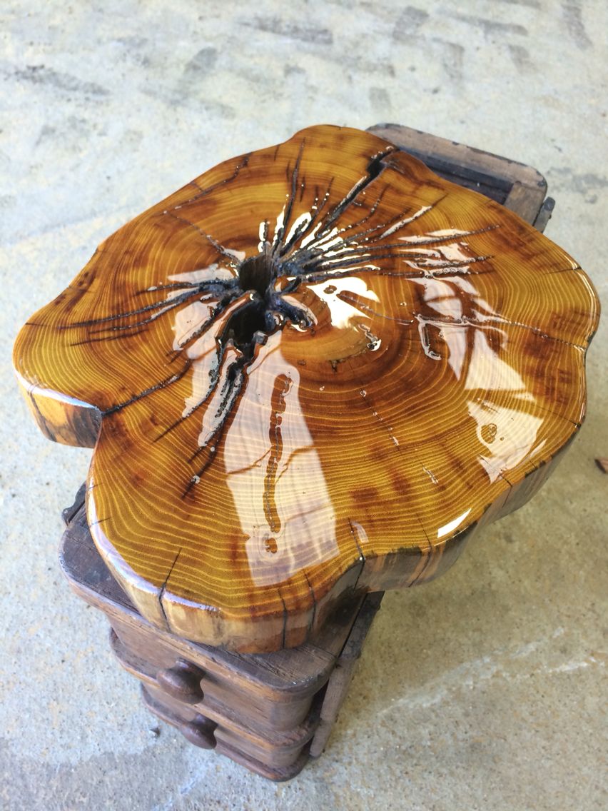 Bois 'D Arc Slice | Wood, Wooden, Coffee table