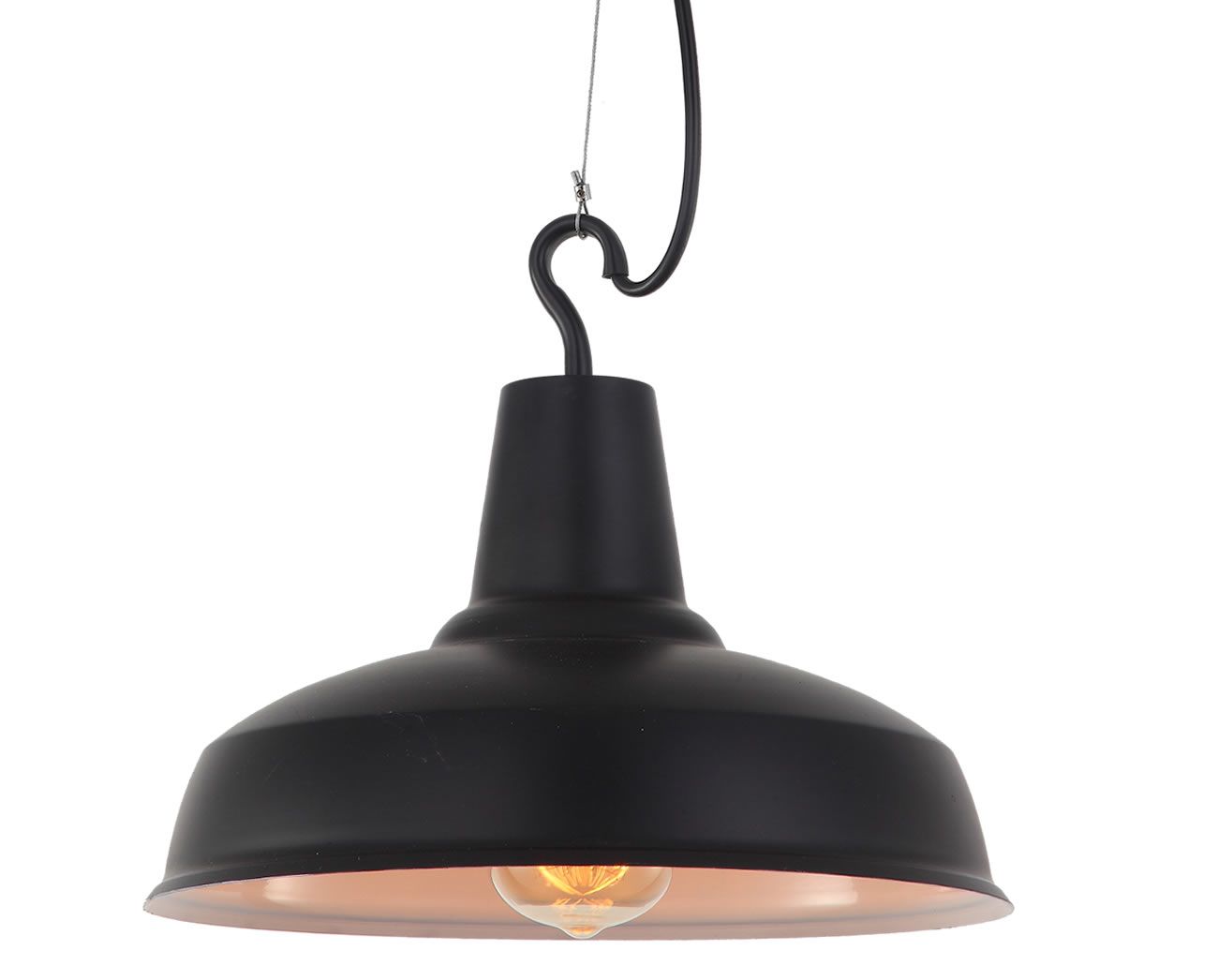 Retro Lámpara de Colgante industriales Lámpara de Techo Pantalla negro Retro Lámpara de Colgante industriales Lámpara de Techo Pantalla negro