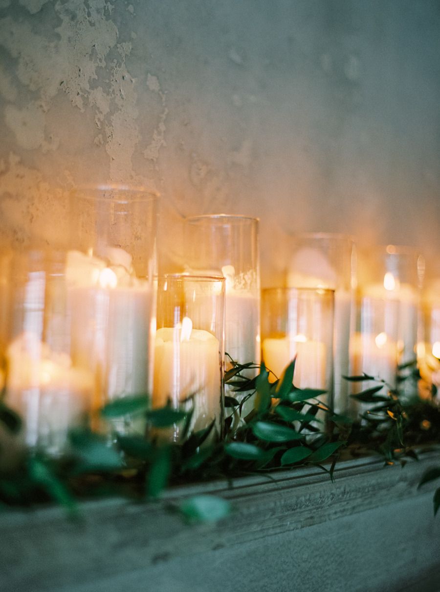 Romantic Calgary Lake House Wedding Wedding fireplace decorations