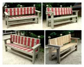 Banc De Jardin Barock / Large Garden Pallet Bench