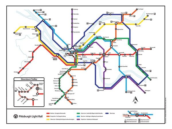Nice Pittsburgh Subway Map 旅 路線図 Nice Pittsburgh Subway Map 旅 路線図