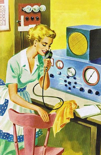 Early Cell Phone Ham Radio Retro Futurism Retro Futuristic