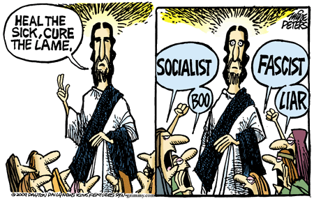 Image result for socialist vs christian cartoon