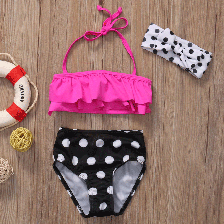 Ropa Bebe Ni/ñA Verano Ni/ñO Ni/ñA Rosa Flor Traje De Ba/ñO Traje De Ba/ñO Flor Dulce Bikini Traje De Ba/ñO