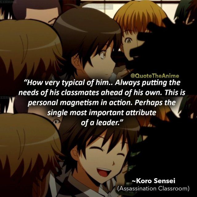 Koro sensei quotes