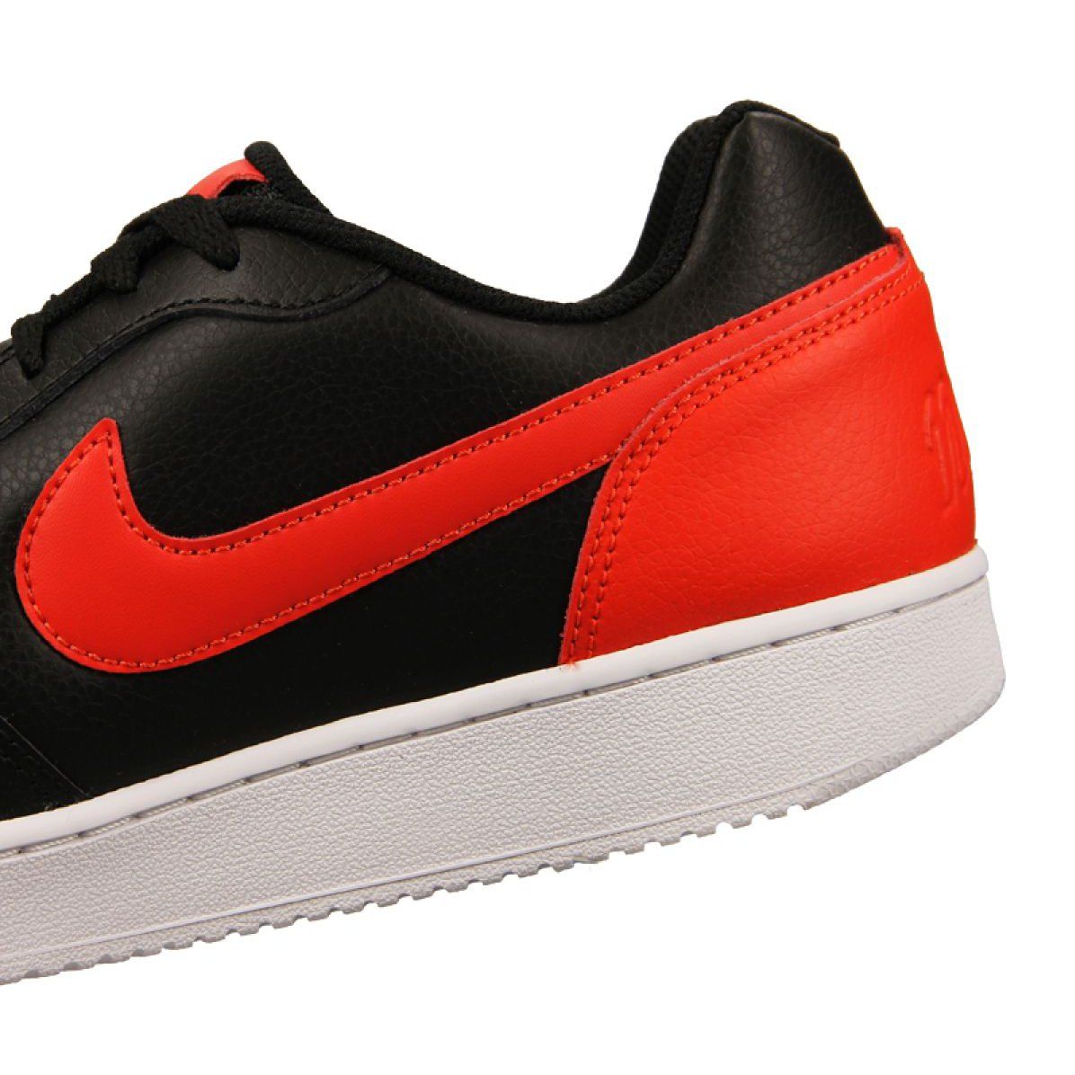 Buty Nike Ebernon Low M Aq1775 004 Czarne Czerwone Black Shoes Sports Footwear Mens Nike Shoes