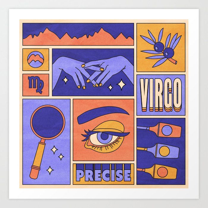 Virgo Art Print by Berlin Michelle - X-Small Virgo Art Print by Berlin Michelle - X-Small