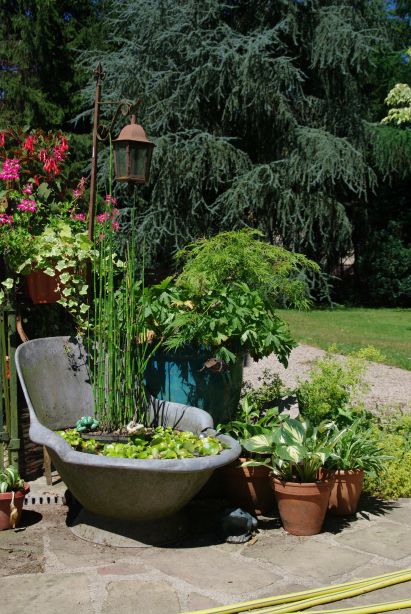 Objets déco pour nos jardins.
