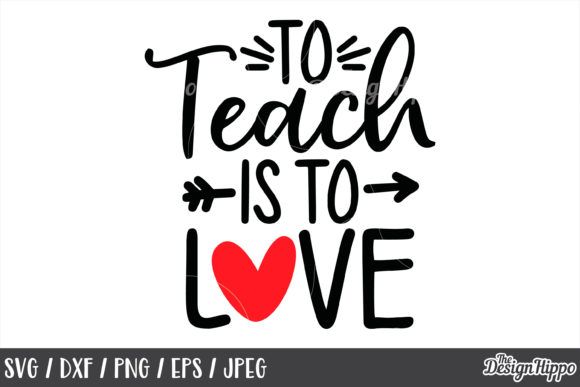 Teacher Valentine SVG Bundle (Graphic) by thedesignhippo · Creative