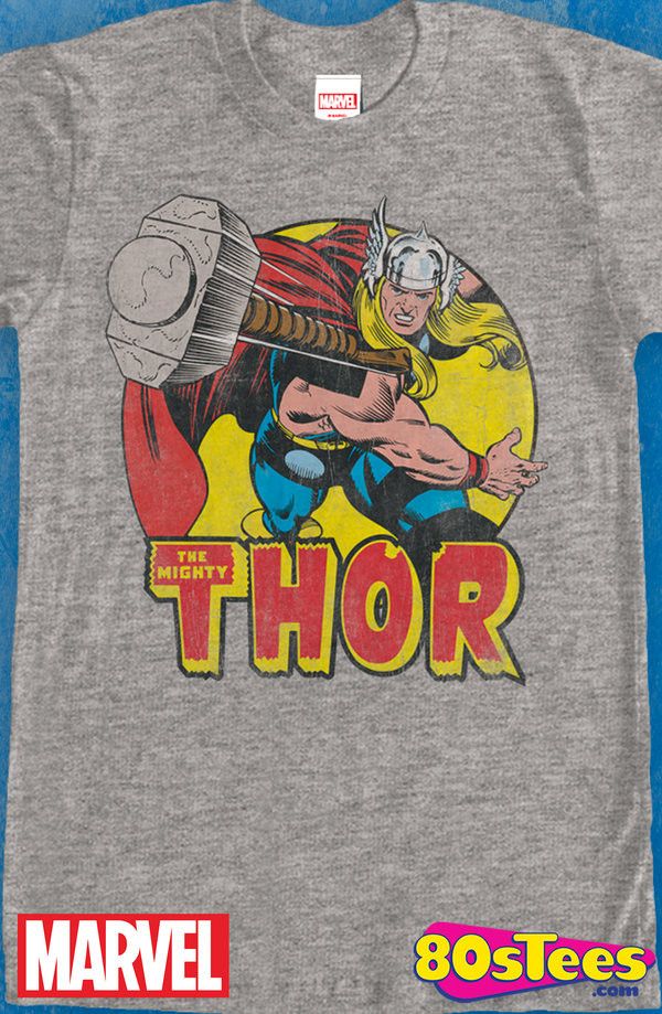 Mighty Thor T-Shirt: Thor Mens T-Shirt This popular celebrity super ...