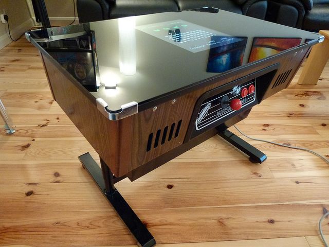 In Preparation For Our Mame Cocktail Cabinet Build Wes Adapted Blueprints Found Online To Accommodate Our Four Playe Arcade Buttons Arcade Cabinet Mini Arcade
