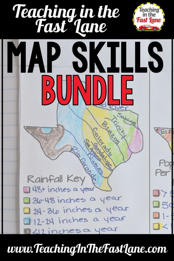 Map Skills and Geography Bundle 4th Grade Texas History Map skills