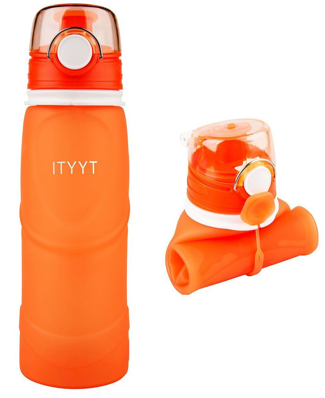 Silicone Collapsible Water Bottle 26oz w/ Free Ebook