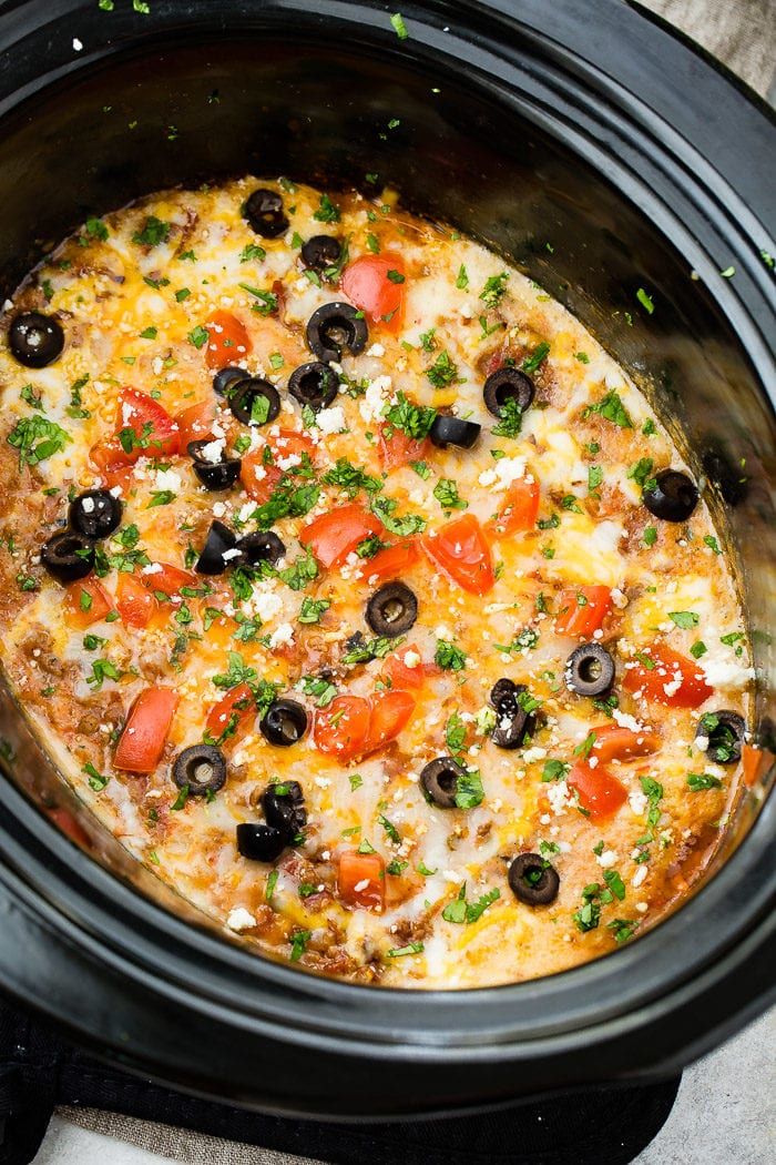 The Most Delicious Slow Cooker Taco Dip Recipe Slow