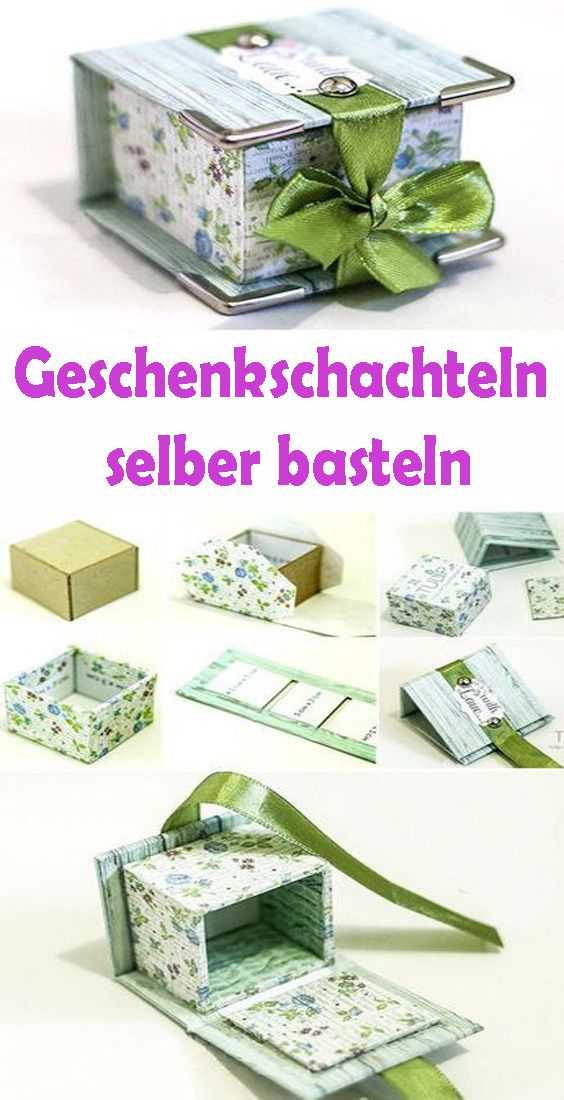 Geschenkschachteln selber basteln – Kostenlose DIY Vorlagen #geschenkboxbasteln