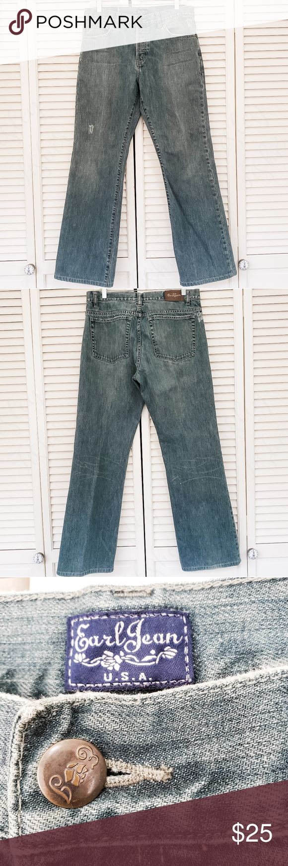 Earl Jean Mens Distressed Jeans Earl Jean Mens distressed jeans. 32x34 Earl Jean...
