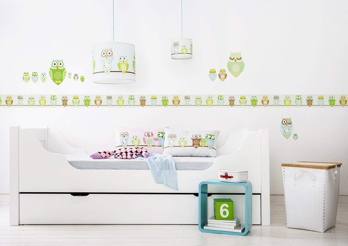 Wanddeko Baby/Kinder Wandbordüre Kinderzimmer/Babyzimmer mit floralen Vögeln Anna Wand Bordüre Wanddeko Baby/Kinder Wandbordüre Kinderzimmer/Babyzimmer mit floralen Vögeln Anna Wand Bordüre