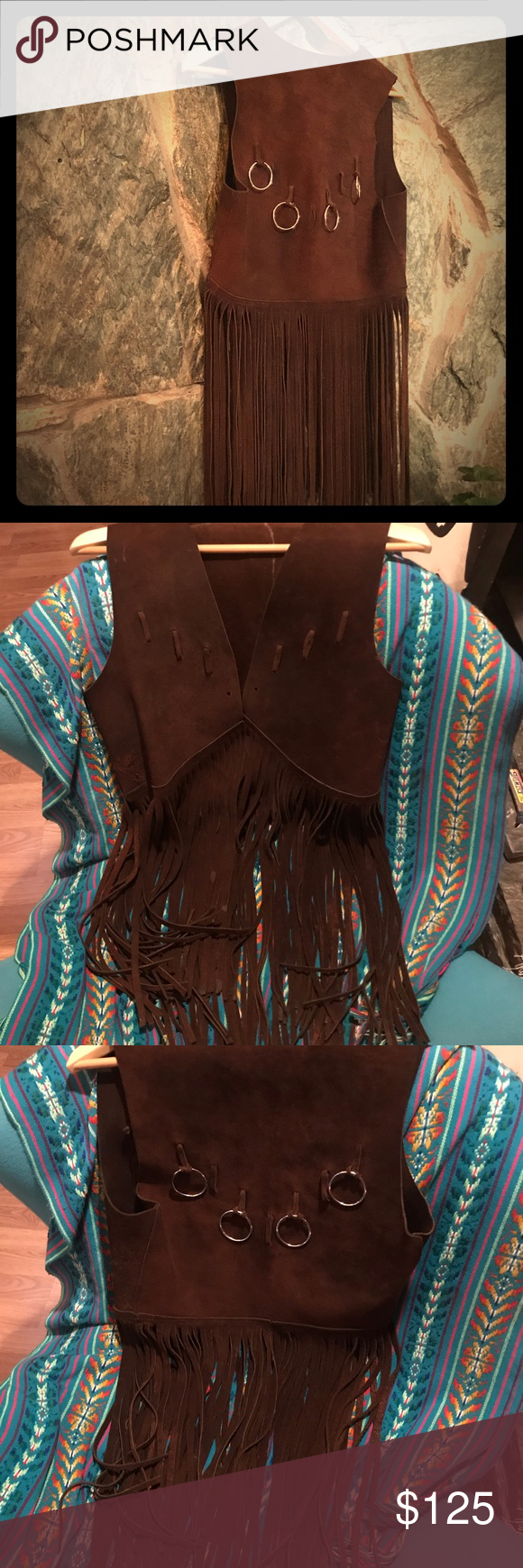 Suede vintage tassel vest. | Vintage tassel, Suede, Tassel vest