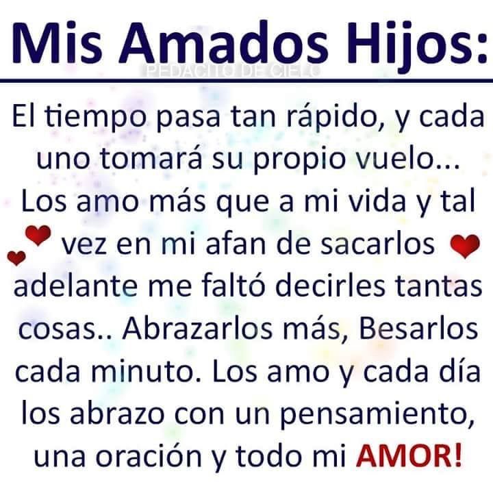 Pin De Carmen Santiago En Lolyanad Frases De Ninos Amo A Mis Hijos Frases Citas De Buen Dia